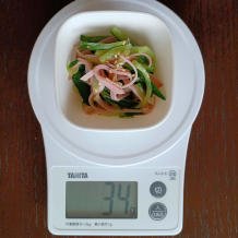 きゅうりとハムの酢の物 4