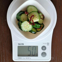 ピリ辛きゅうり 5