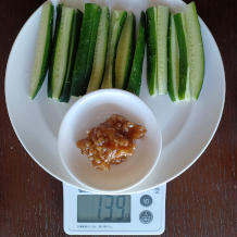 きゅうりのもろみ味噌和え 2