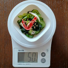 きゅうりとカニカマの酢の物 2