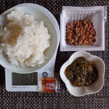 めかぶ納豆ご飯 1