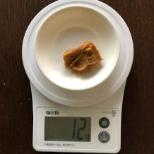 玉ねぎと豆腐の味噌汁 2