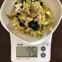 キャベツとわかめのナムル 7