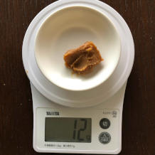 水菜の味噌汁 4