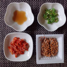 オクラ納豆キムチ豆腐 1