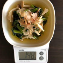 小松菜としめじのおひたし 7