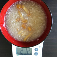 大根となめこの味噌汁 6