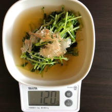 豆苗のおひたし 6