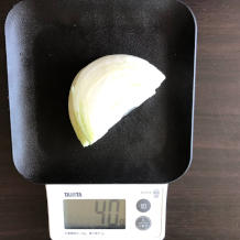 玉ねぎといんげんの味噌汁 2