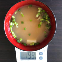 ごぼうと豆腐の味噌汁 7