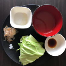 キャベツのおひたし 1