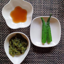 オクラめかぶ 1