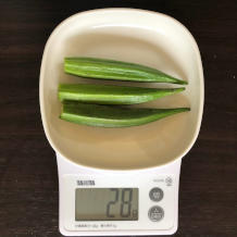 オクラのポン酢和え 3