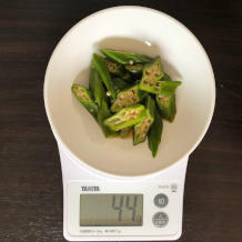 オクラのポン酢和え 4