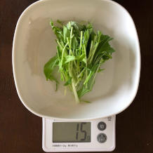 水菜とレタスのサラダ 2