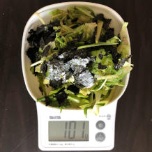 水菜とレタスのサラダ 9