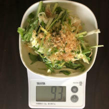 キャベツと水菜のサラダ 8