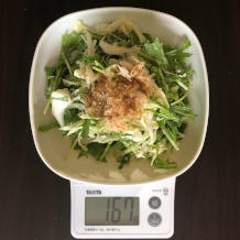 キャベツと水菜のサラダ 9