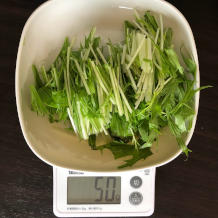 水菜のナムル 5