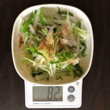 大根と水菜のサラダ 4