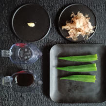 オクラのめんつゆ漬け 1