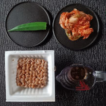 オクラ納豆キムチ 1