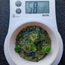 オクラとめかぶの和え物 6