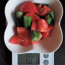 オクラとトマトのサラダ 6