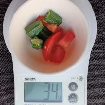 オクラとトマトのサラダ 7