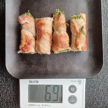 豆苗の肉巻き 7