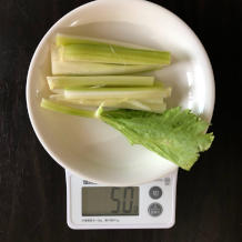 セロリのきんぴら 5