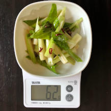 セロリのきんぴら 6