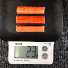 小松菜とカニカマの和え物 5