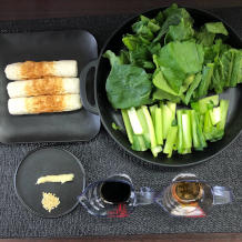 小松菜とちくわの炒め物 1