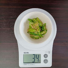 オクラのナムル 6