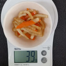 人参と大根のきんぴら 10