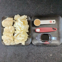 キャベツのポン酢和えの材料