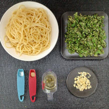 青じその和風スパゲティの材料