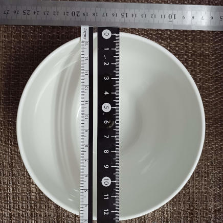 盛付けに使用した浅型スープボウル(内径約11.5㎝)