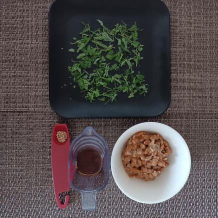 しそ納豆の材料