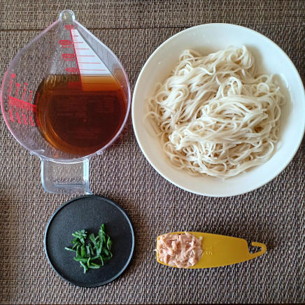 ツナそうめんの材料