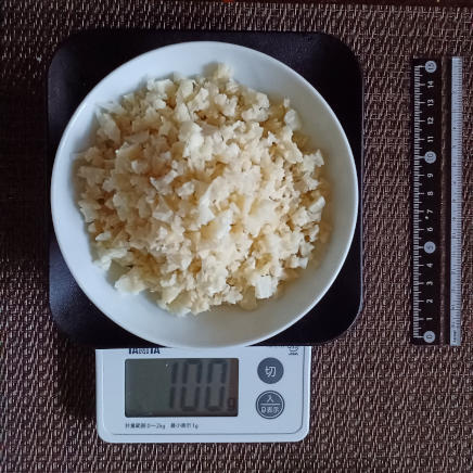 茶碗1膳分のカリフラワーライス 100g