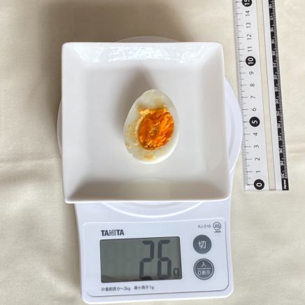 ゆで卵 26g