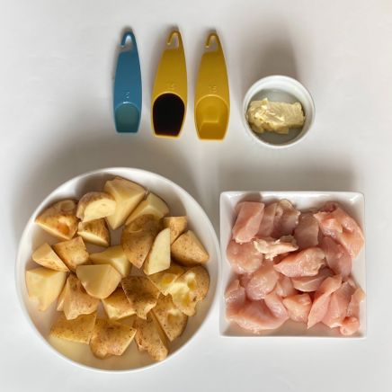 鶏肉とじゃがいものバター醤油炒めの材料