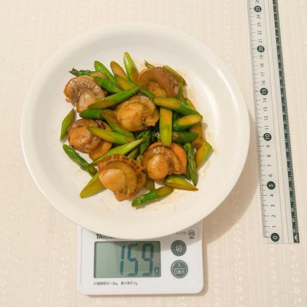 アスパラとホタテのバター醬油炒め 159g