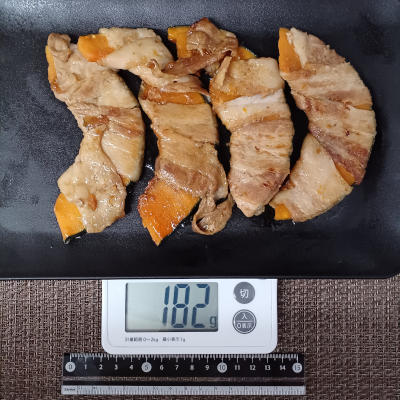 かぼちゃの肉巻き