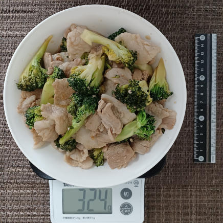 豚肉とブロッコリーのポン酢炒め 324g