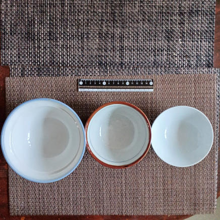 かぼちゃご飯の計量に使用した器