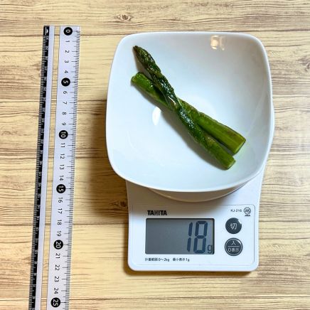アスパラの塩焼き 18g