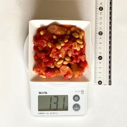 大豆とソーセージのトマト煮 131g